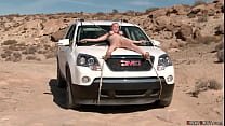 Boyfriend Danny Wylde bound his girlfriend Cherry Torn and her college bff Penny Pax and drove them in a desert for some torment and cane